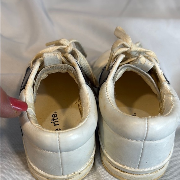 Vintage Stride Rite, Toddler/Baby Walking Saddle Shoes, Navy/White, sz 5 1/2 M - Picture 12 of 13